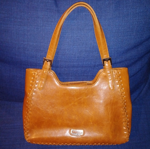 Guess Bags Guess Medium Sized Handbag Purse Brown And Tan Shoulder